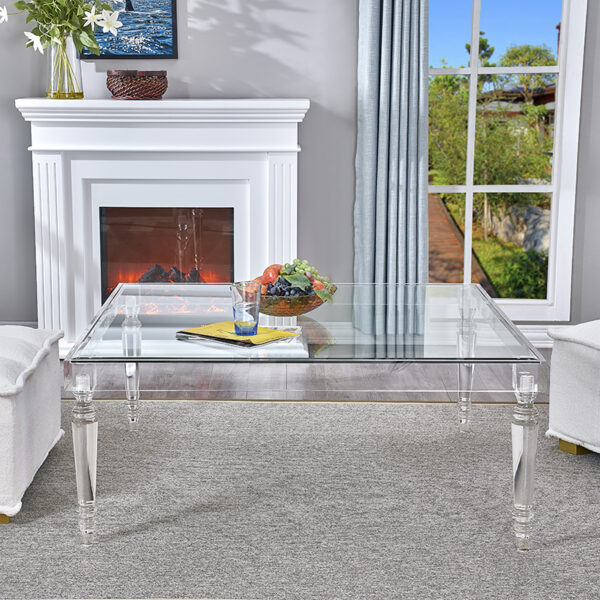 YM-F0934 - Bàn vuông acrylic