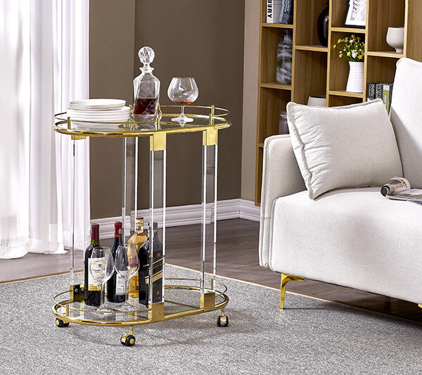 YM-F0875 - Xe đẩy 2 tầng hình bầu dục