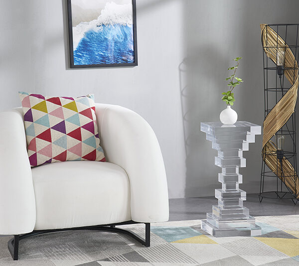 YM-F1005 - Bàn trụ acrylic khối bậc