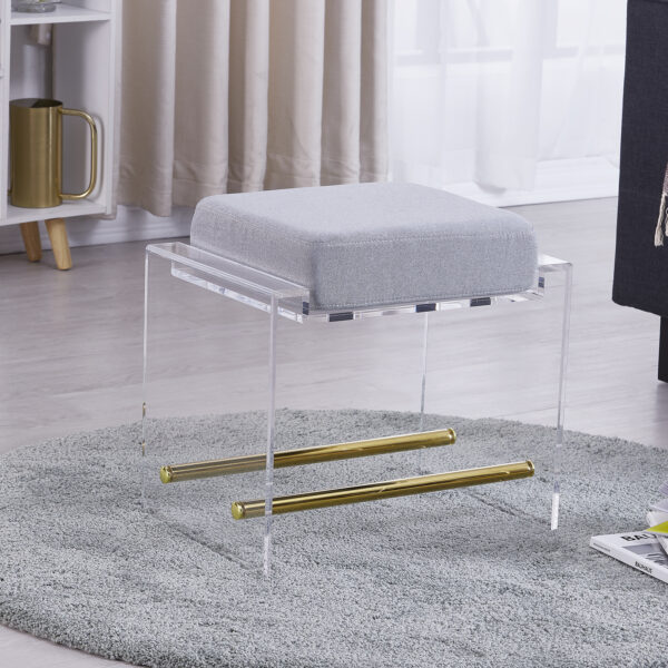 YM-188F0628 Ghế đôn Acrylic trong suốt